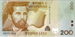 200 lek front